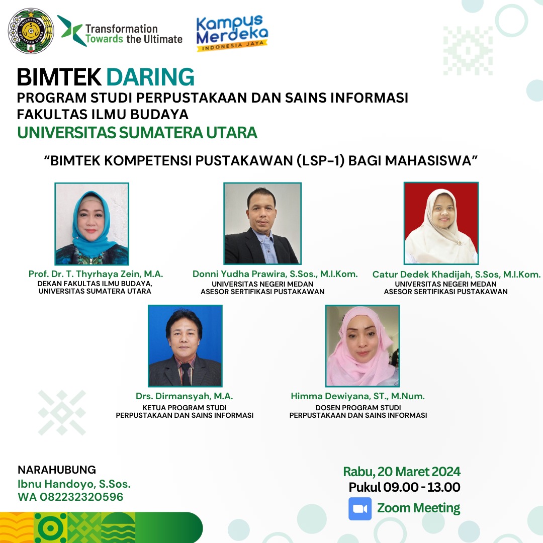 Bimbingan Teknis Kompetensi Pustakawan (LSP-1) Bagi Mahasiswa